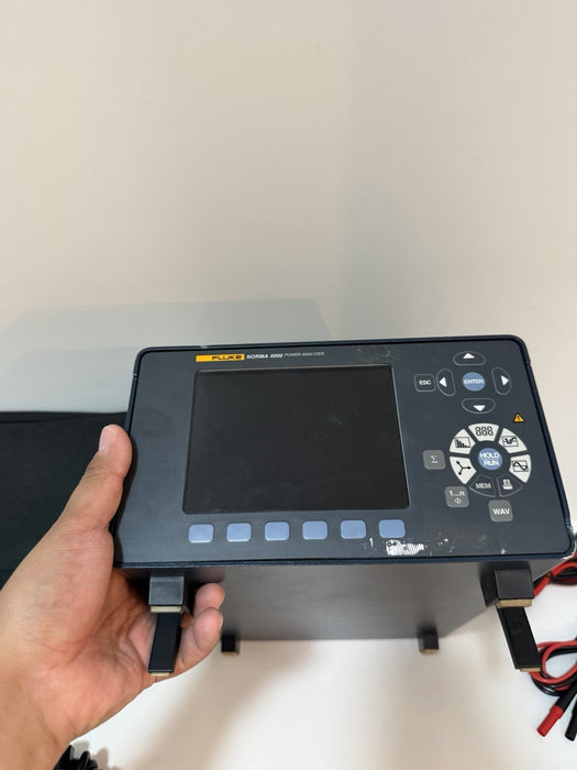FLUKE NORMA 4000 POWER ANALYZER WITH LEADS & ACCESSORIES TESTED