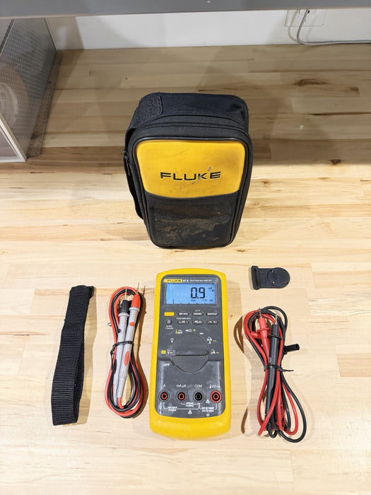 FLUKE 87V TRUE RMS MULTIMETER W/ LEADS (TESTED) SHIPS FAST