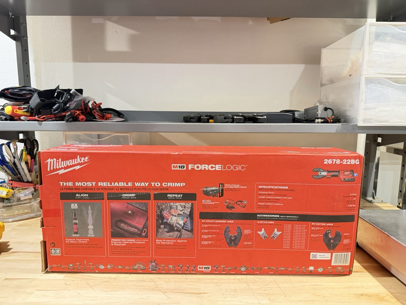 MILWAUKEE 2678-22BG FORCE LOGIC 6T UTILITY CRIMPER KIT W/ BG-D3 JAW (NEW SEALED)