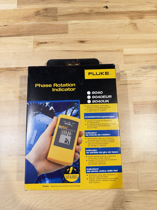 FLUKE 9040 3 PHASE ROTATION INDICATOR TESTER (NEW FACTORY SEALED) SHIPS FAST