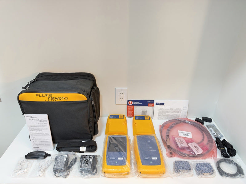 FLUKE NETWORKS DSX2-5000 LAN CABLE CERTIFIBER TESTER CALIBRATED 2024 NEW