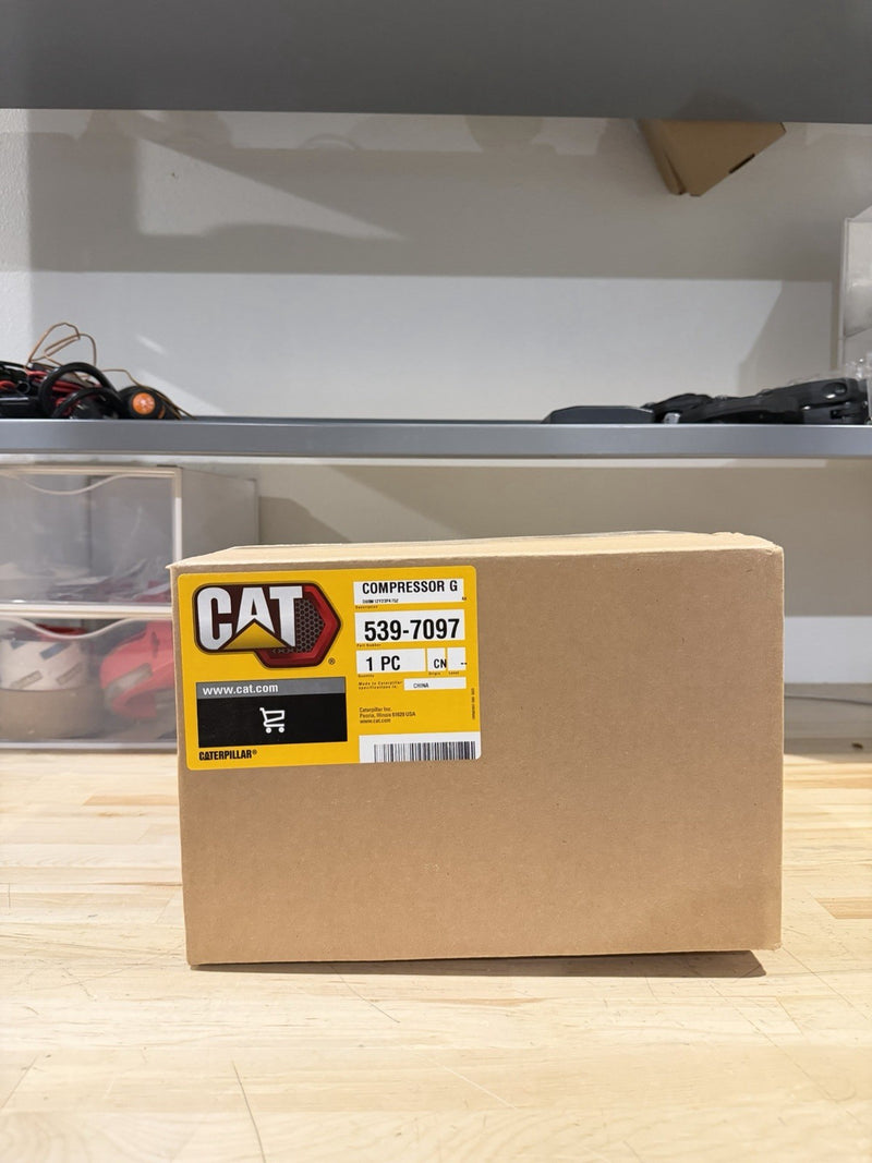 CATERPILLAR 539-7097 REFRIGERANT COMPRESSOR NEW FACTORY SEALED - GENUINE OEM NEW