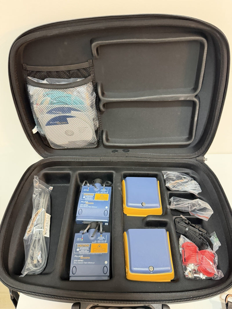 FLUKE NETWORKS DTX-CLT CERTIFIBER OLTS TESTER KIT W/DTX-MFM2 (TESTED)SHIPS FREE