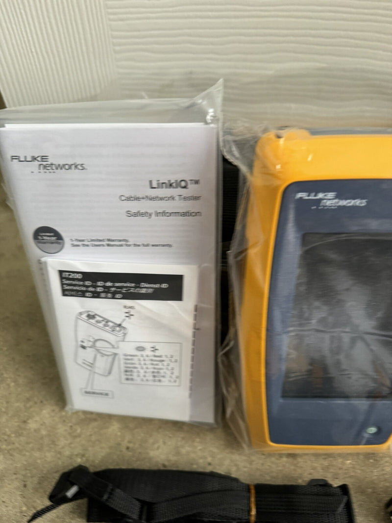 FLUKE NETWORKS LIQ-KIT LINKIQ TESTER & INTELLITONE PRO 200 CABLE NETWORK TESTER