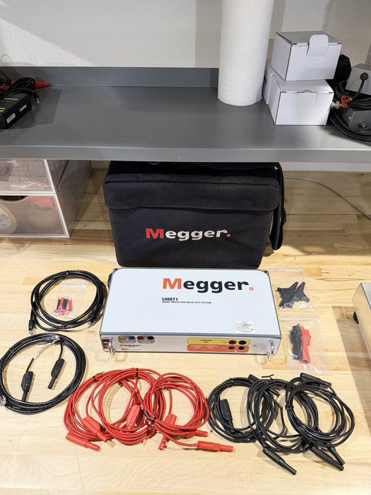 MEGGER SMRT 1 SMART PROTECTIVE RELAY TEST SYSTEM (CALIBRATED 2026) W/ CABLES