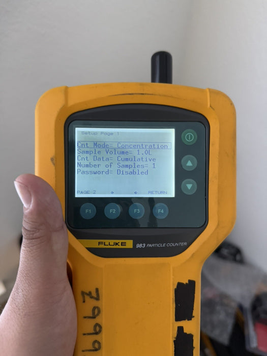 FLUKE 983 PARTICLE COUNTER AIR QUALITY METER HVAC IAQ TESTED