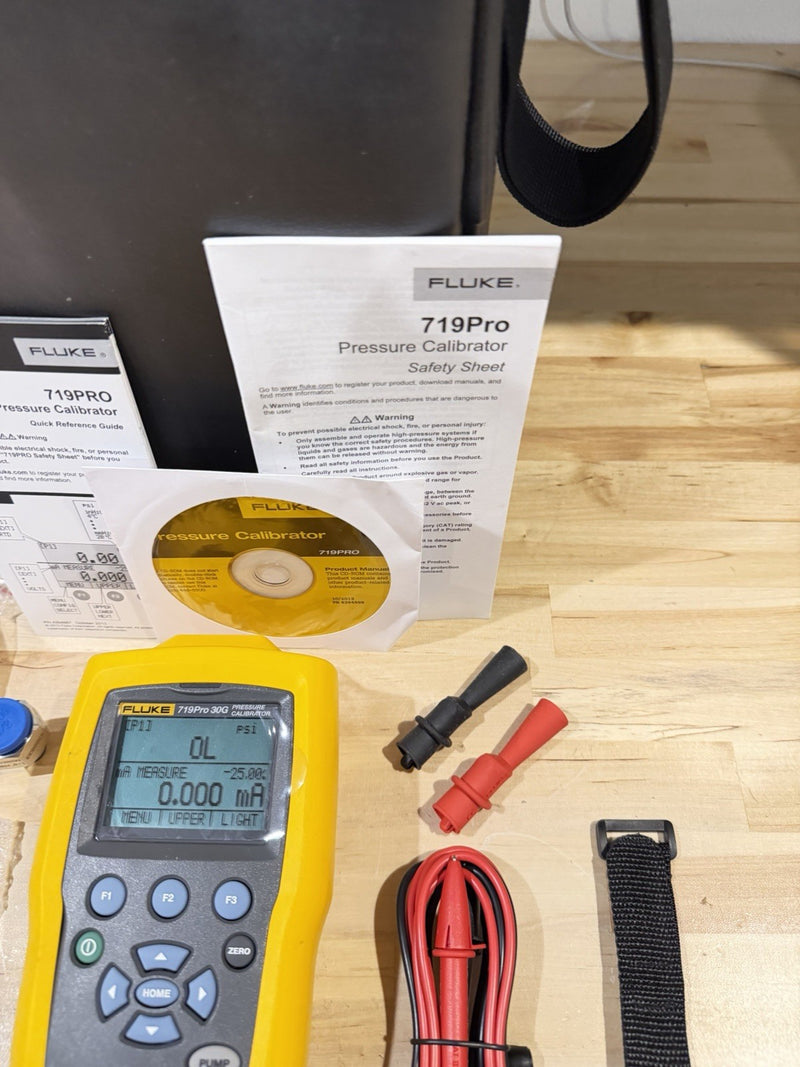 FLUKE 719PRO 30G PRESSURE CALIBRATOR KIT (PARTS ONLY) FOR PARTS
