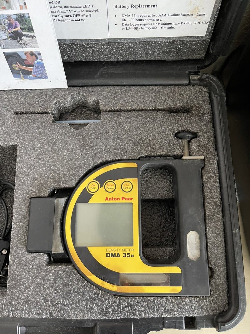 ANTON PAAR DMA 35N DENSITY DIGITAL CONTROLLER METER TRANSMITTER TRANSDUCER
