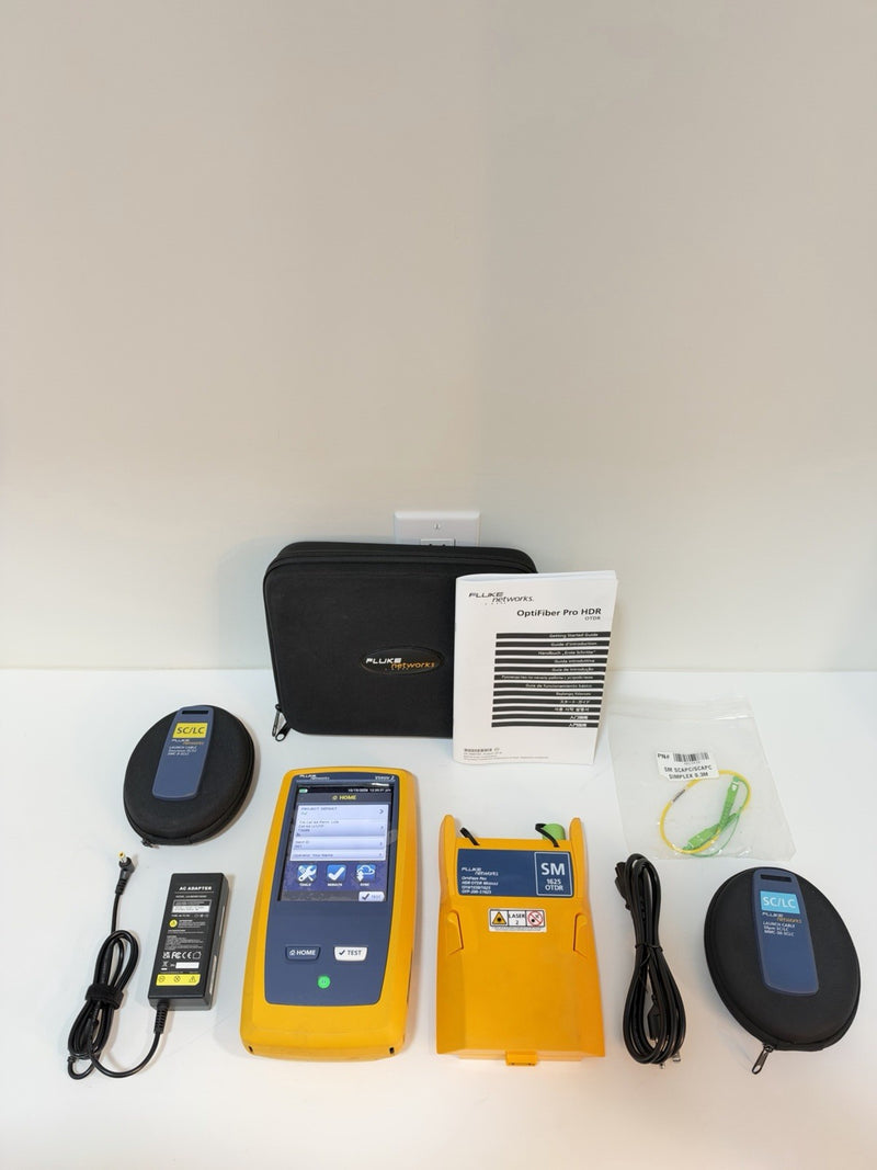 FLUKE OPTIFIBER PRO HDR OTDR KIT (OFP2-200-S1625) SM VERSIV 2 (TESTED)SHIPS FREE
