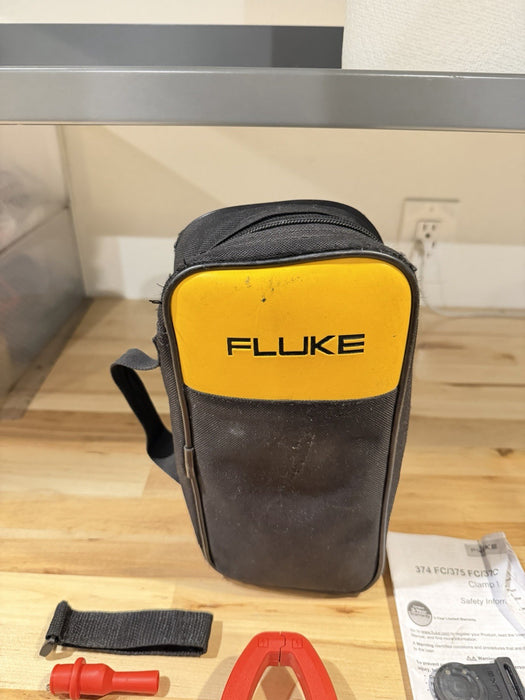 FLUKE 376FC WIRELESS TRUE RMS AC/DC CLAMP METER W/LEADS - SHIPS FAST