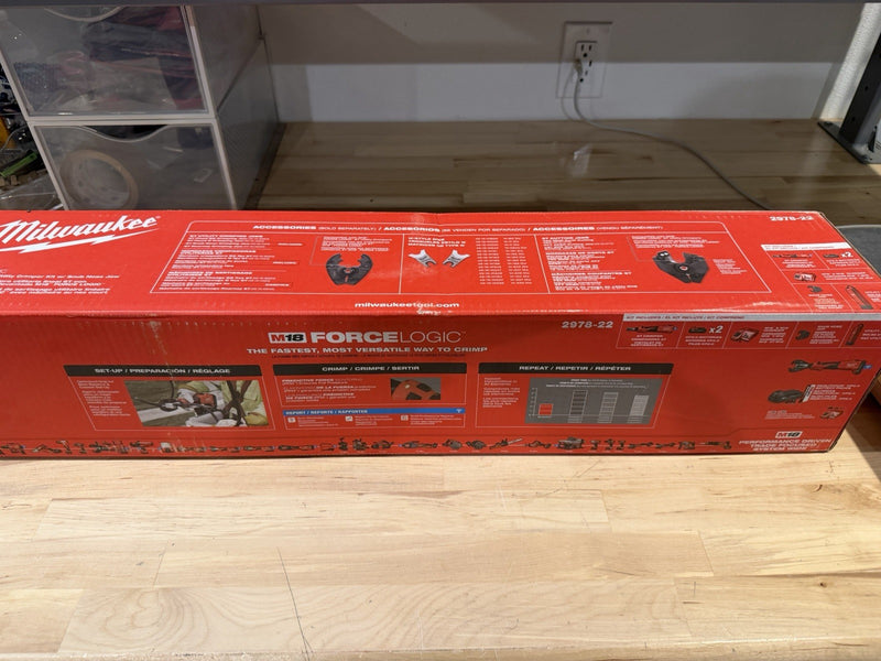MILWAUKEE 2978-22 M18 18V 6T LINEAR UTILITY CRIMPER KIT WITH BATTERY & CHARGER
