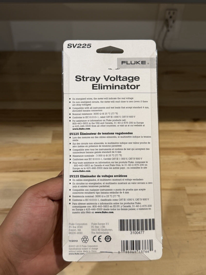 FLUKE SV225 STRAY VOLTAGE ELIMINATOR RARE