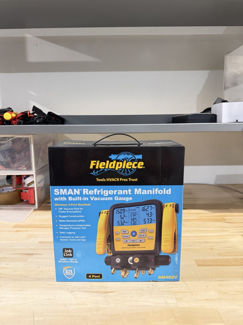 FIELDPIECE SM482V SMAN REFRIGERANT WIRELESS MANIFOLD 4 PORT (NEW SEALED)
