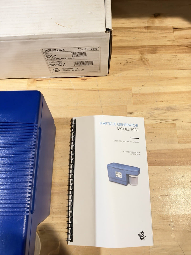 TSI PARTICLE GENERATOR 8026 (NEW SEALED) TESTED - SHIPS FAST