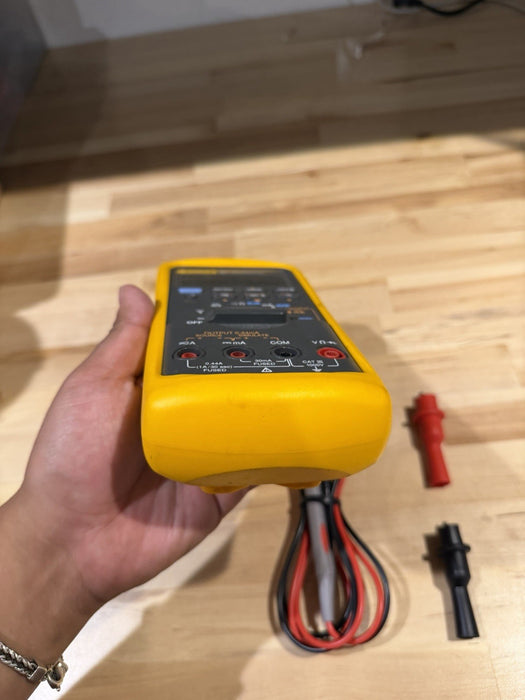 FLUKE 787 PROCESSMETER WITH LEADS & CLIPS TESTED