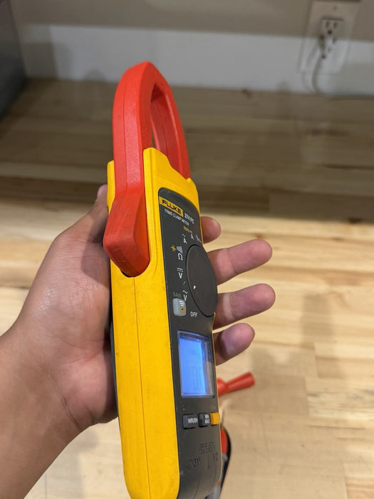 FLUKE 374 FC TRMS CLAMP METER W/ LEADS & CLIPS (TESTED) SHIPS FAST