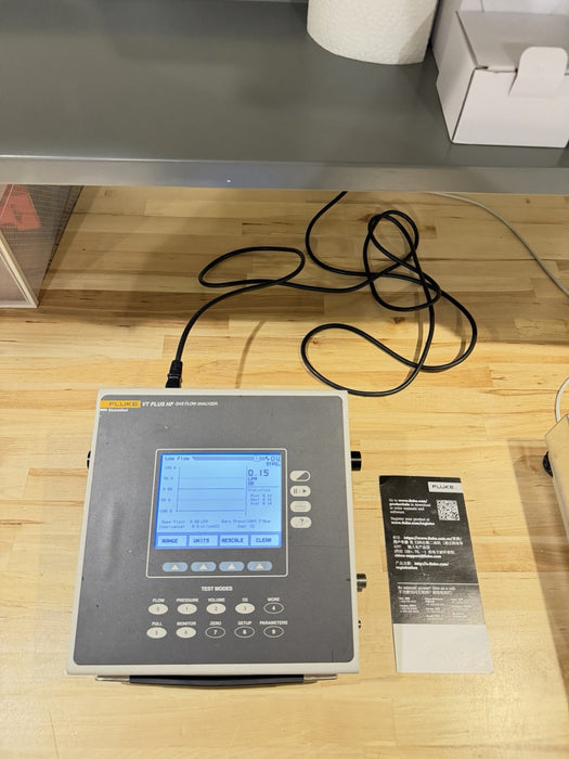 FLUKE VT PLUS HF GAS FLOW ANALYZER W / CHARGER (TESTED) SHIPS FAST