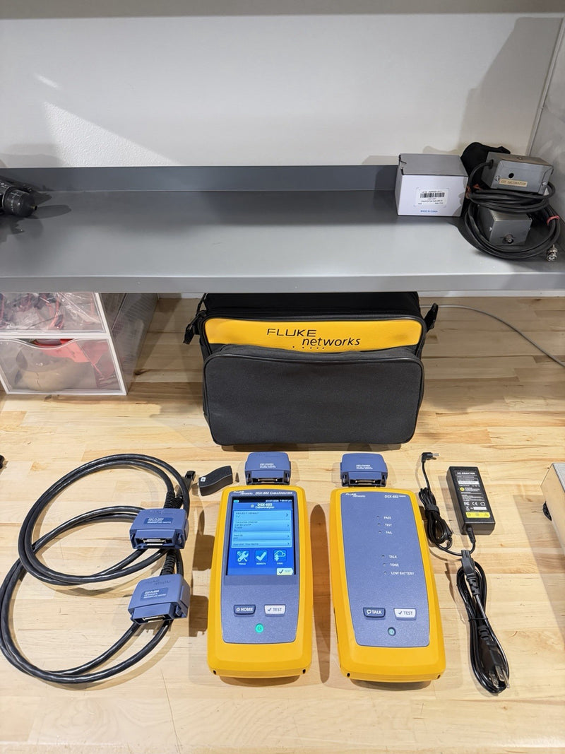FLUKE NETWORKS DSX-602 PRO 500MHZ CABLE ANALYZER V2 WITH WIFI TESTED
