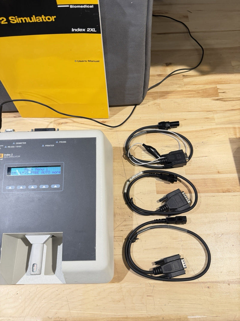 FLUKE INDEX 2 SPO2 SIMULATOR W/ ACCESSORIES (TESTED) SHIPS FREE
