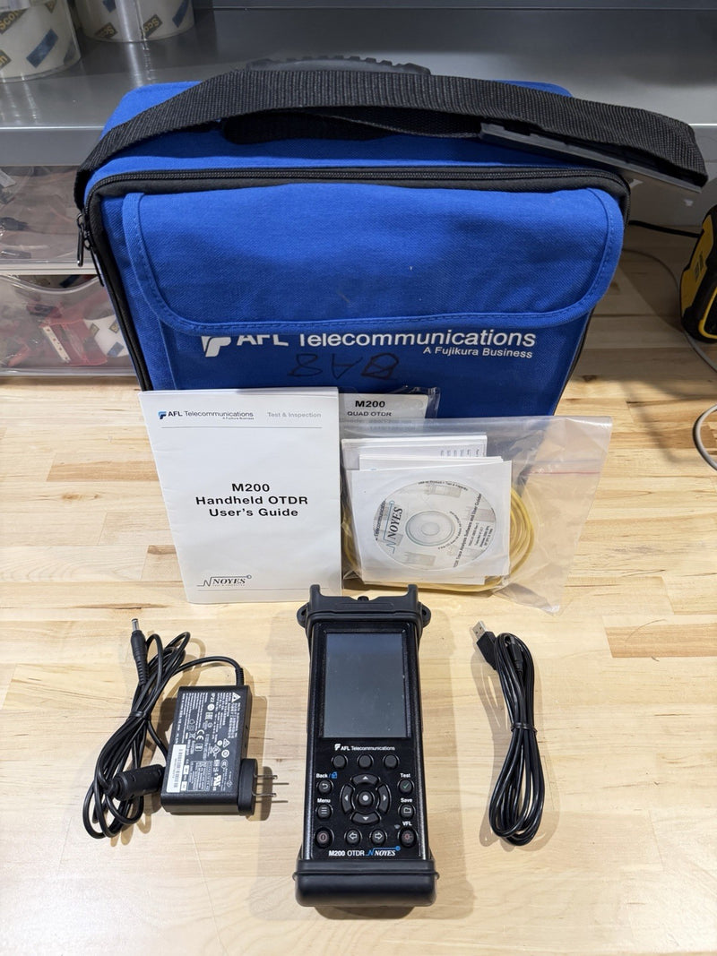 AFL NOYES M200 OTDR SM 1310/1550 WITH ACCESSORIES FOR PARTS