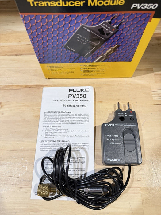 FLUKE PV350 PRESSURE VACUMM TRANSDUCER MODULE TESTED