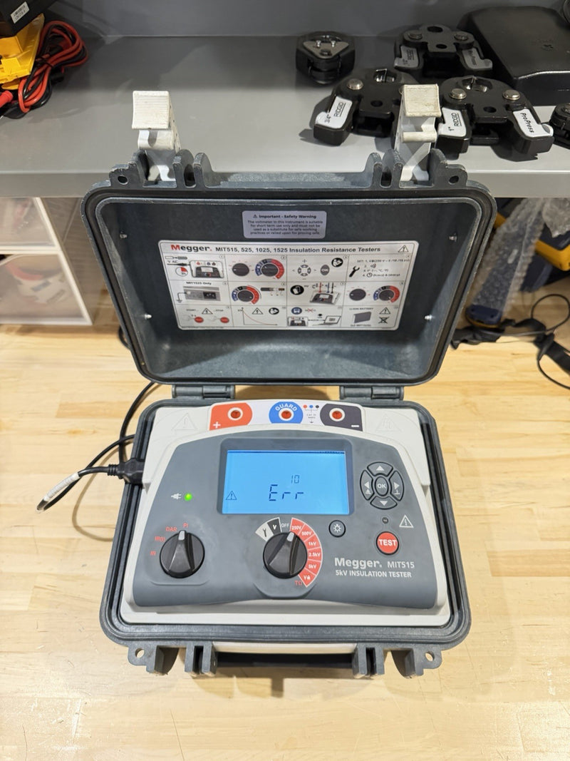 MEGGER MIT515 5KV INSULATION TESTER (PARTS ONLY) ERR 10 SHIPS FAST