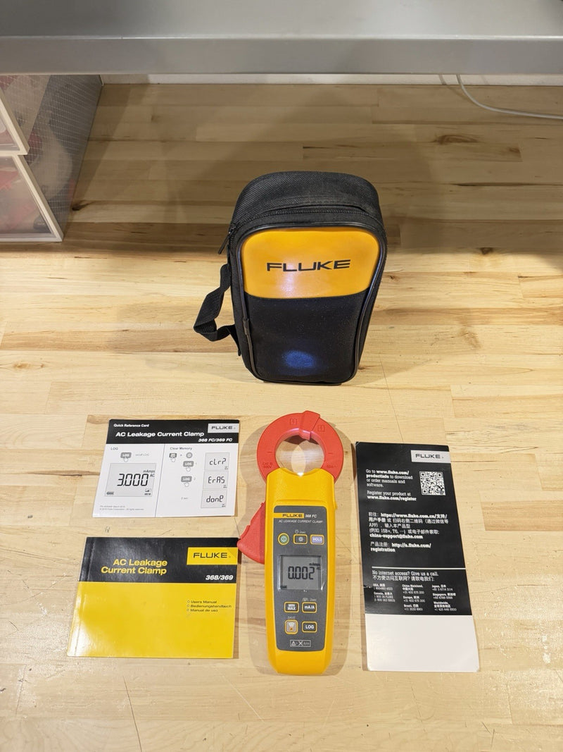 FLUKE 368 FC AC LEAKAGE CURRENT CLAMP FREE SHIPPING
