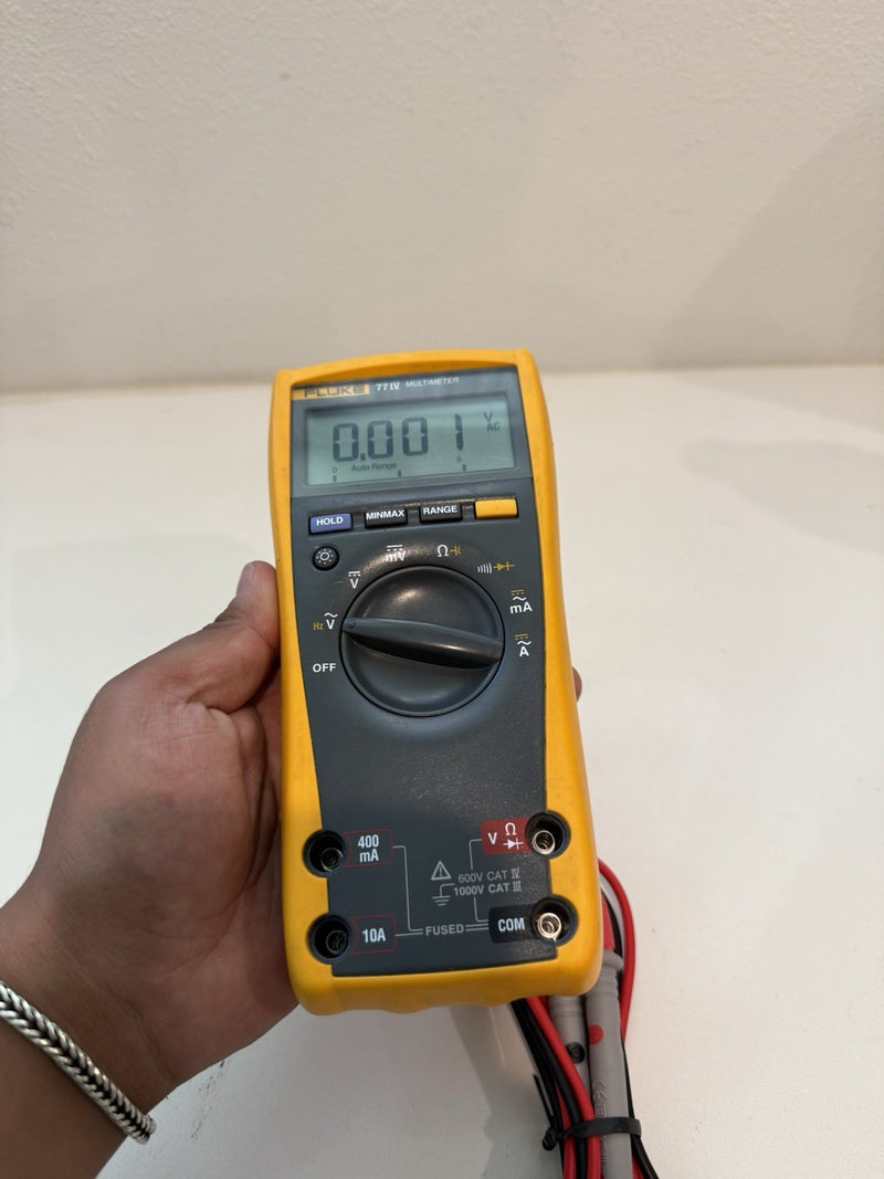 FLUKE 77-IV MULTIMETER WITH LEAD SET FOR PARTS