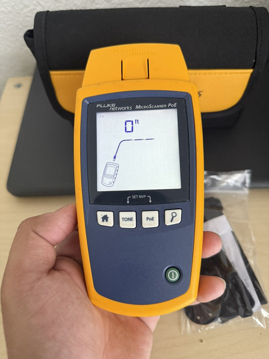 Fluke Networks MicroScanner Network Cable & PoE Tester (FREE SHIPPING) NEW