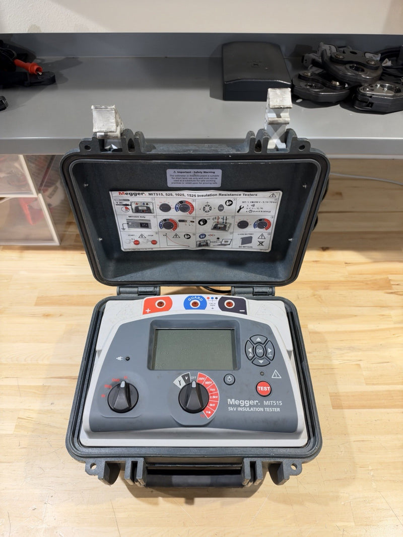 MEGGER MIT515 5KV INSULATION TESTER (PARTS ONLY) FOR PARTS