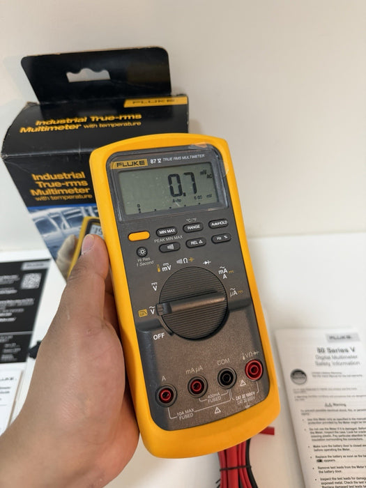 FLUKE 87V INDUSTRIAL TRUE RMS MULTIMETER (NEW FACTORY SEALED) SHIPS FAST