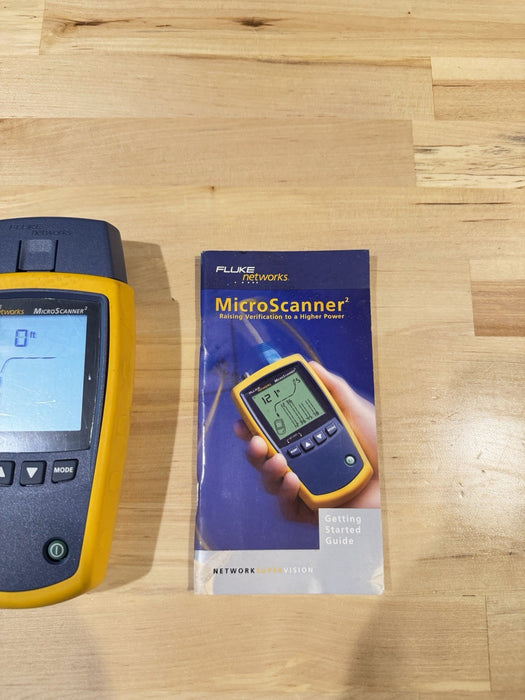 FLUKE NETWORKS MICROSCANNER 2 CABLE VERIFIER TESTER TESTED
