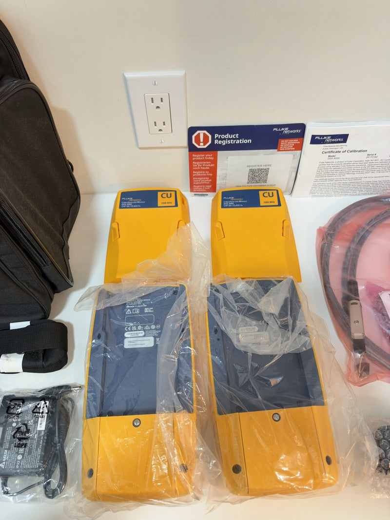 FLUKE NETWORKS DSX2-5000 LAN CABLE CERTIFIBER TESTER CALIBRATED 2024 NEW