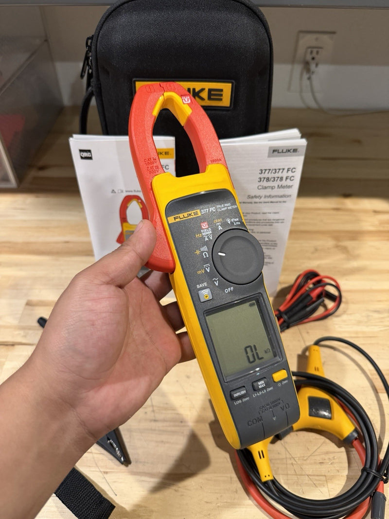 FLUKE 377 FC NON-CONTACT VOLTAGE CLAMP METER SHIPS FAST