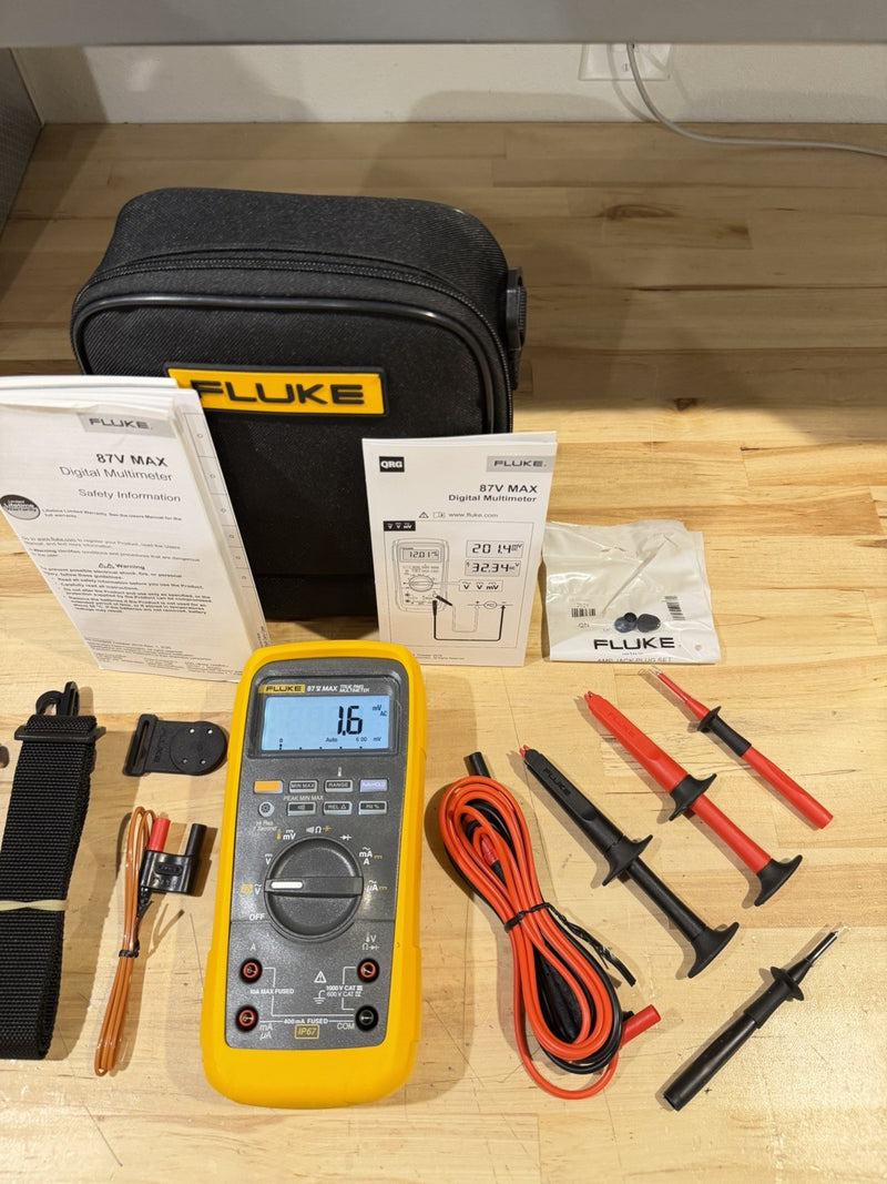 FLUKE 87V MAX TRUE RMS MULTIMETER KIT (FREE SHIPPING) NEW