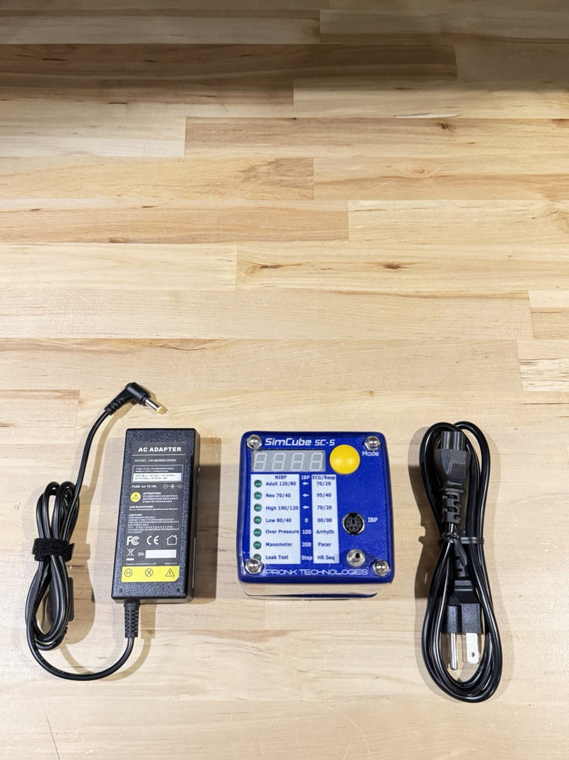 PRONK TECHNOLOGIES SIMCUBE SC-5 PATIENT SIMULATOR WITH CHARGER TESTED