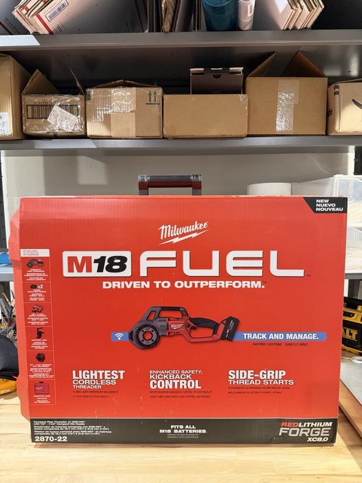 MILWAUKEE 2870-22 M18 18V FUEL PIPE THREADER W/ ONE KEY (NEW FACTORY SEALED)
