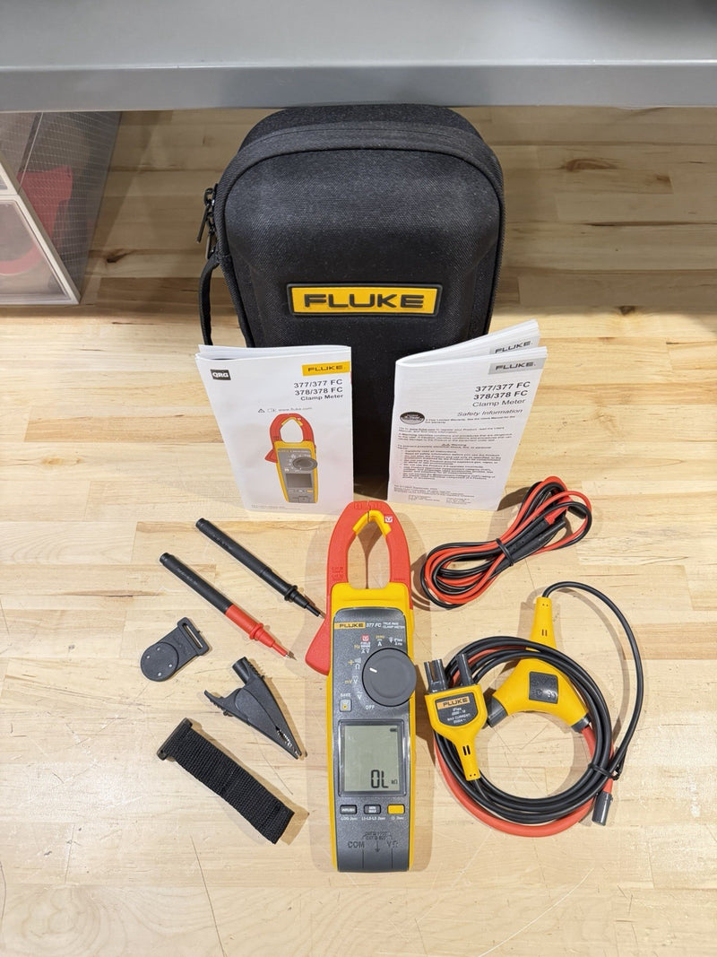 FLUKE 377 FC NON-CONTACT VOLTAGE CLAMP METER SHIPS FAST