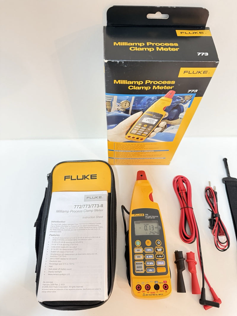FLUKE 773 MILLIAMP PROCESS CLAMP MFD 2025
