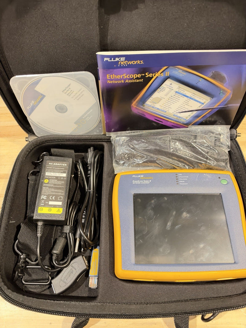 FLUKE NETWORKS ETHERSCOPE SERIES II NETWORK ASSISTANT KIT - SHIPS FAST