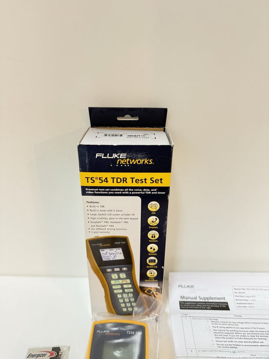 FLUKE NETWORKS TS54 TDR TEST SET (NEW FACTORY SEALED) SHIPS FAST