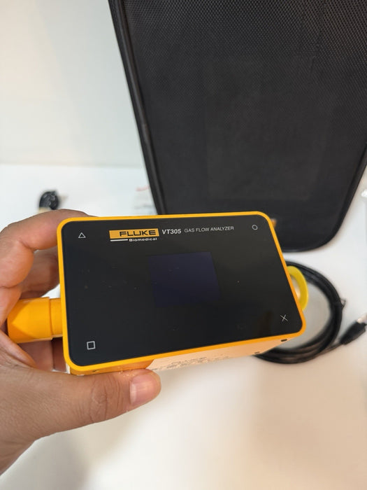 FLUKE BIOMEDICAL VT305 GAS FLOW ANALYZER W/ ACCESSORIES (TESTED) FREE SHIPPING
