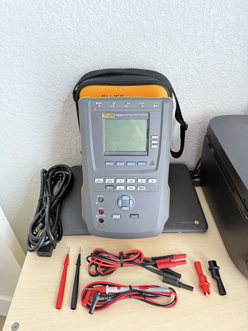 FLUKE ESA615 EU 230V ELECTRICAL SAFETY ANALYZER CALIBRATED 2024