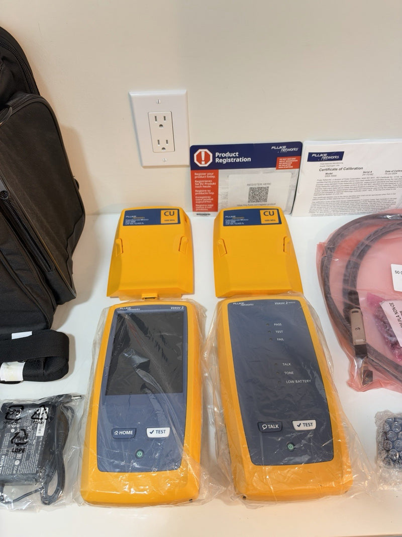 FLUKE NETWORKS DSX2-5000 LAN CABLE CERTIFIBER TESTER CALIBRATED 2024 NEW