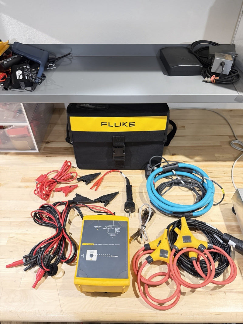FLUKE 1744 POWER QUALITY LOGGER 3 PHASE PQA MEMOBOX (TESTED) FREE SHIPPING