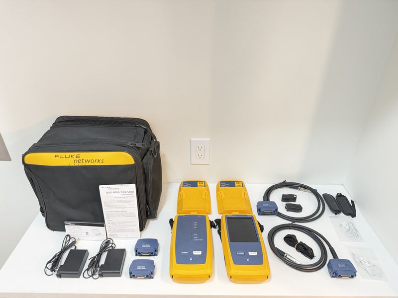 FLUKE NETWORKS DSX-5000 VERSIV CAT6 CAT6A LAN CABLE CERTIFIBER TESTER DSX 5000