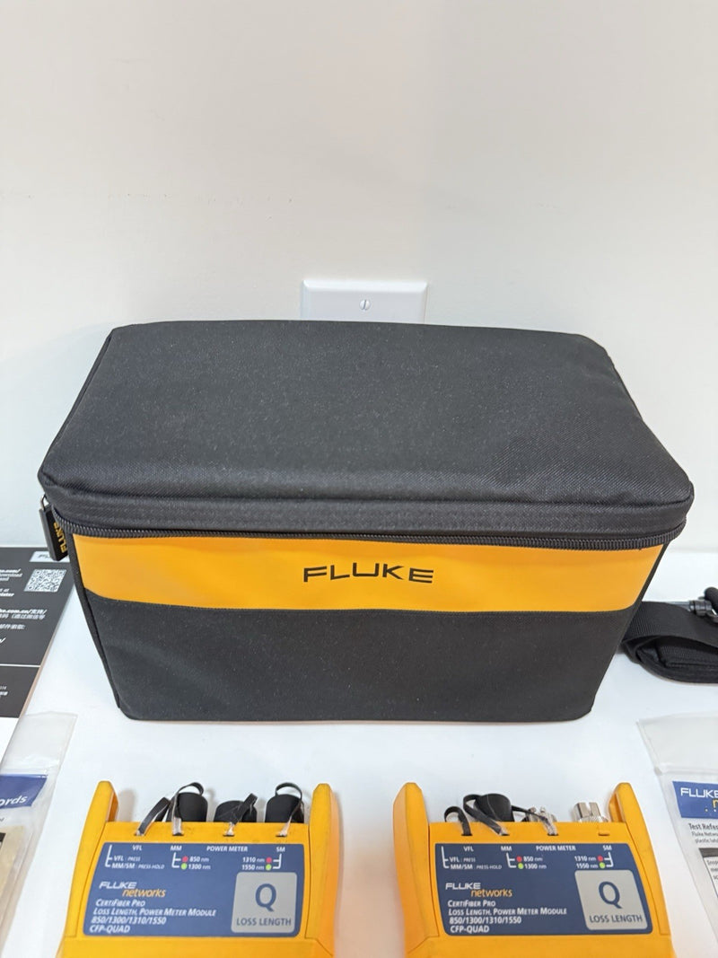 FLUKE NETWORKS CFP-Q CFP-QUAD CERTIFIBER PRO SM MM FIBER OLTS CALIBRATED 2025