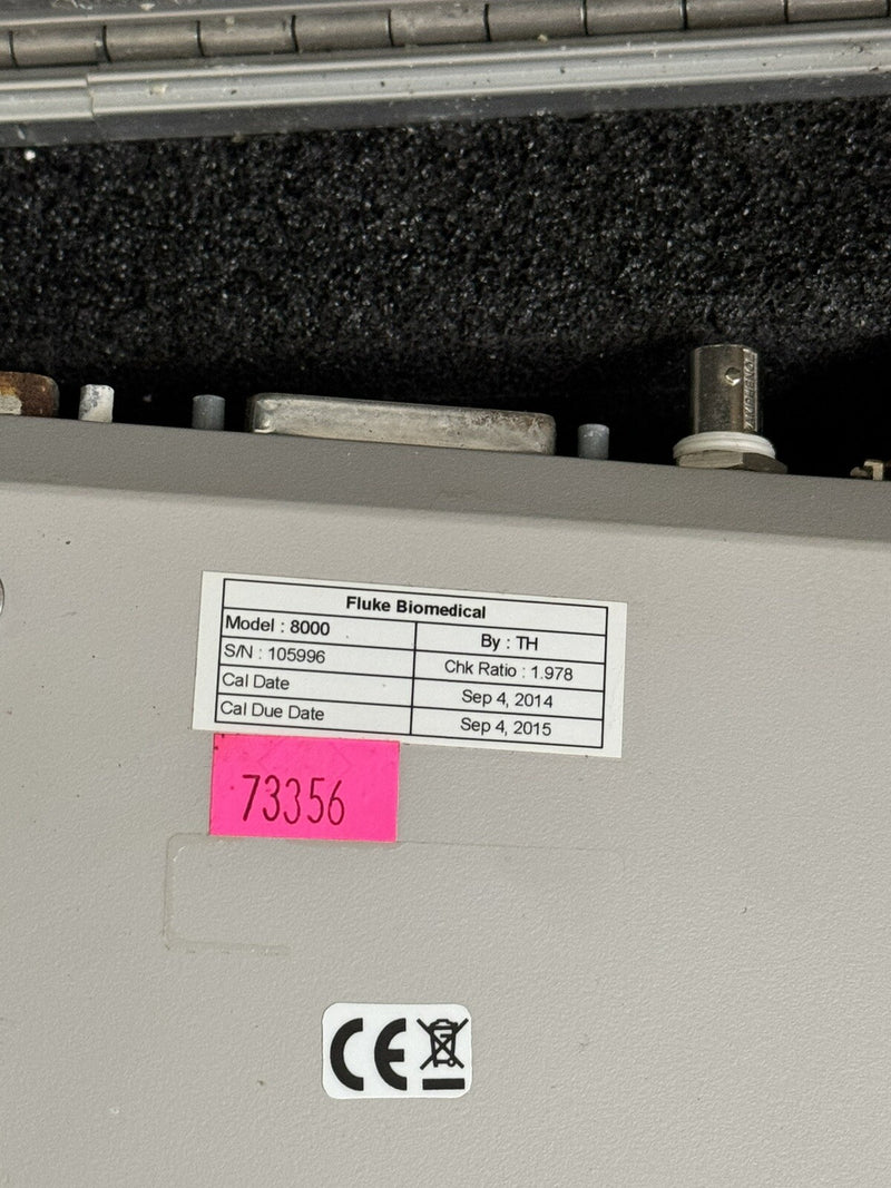 FLUKE BIOMEDICAL 8000 VICTOREEN NERO MAX X-RAY WITHCASE