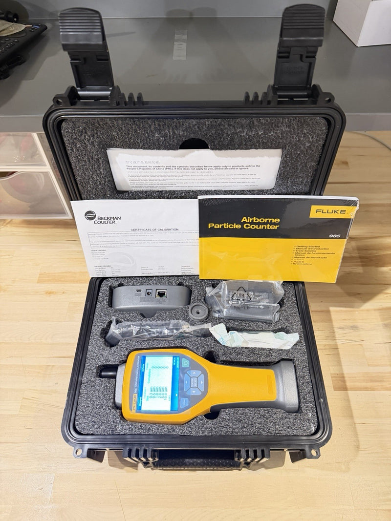 FLUKE 985 AIRBORNE PARTICLE COUNTER TESTER CALIBRATED 2025 TESTED