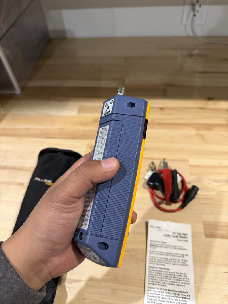 FLUKE NETWORKS TS 100 PRO CABLE FAULT FINDER TESTED